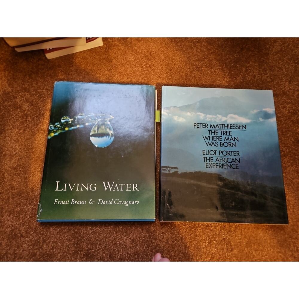 "Living Water" & "The Tree Where Man Was Born" Coffee Table BOOKS